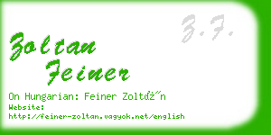 zoltan feiner business card